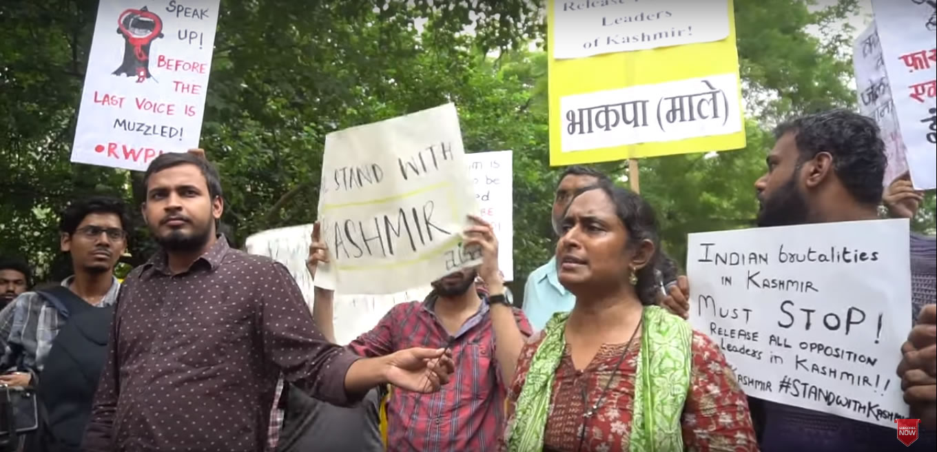 Kavita Krishnan on the Revocation of Articles 370 and 35A (Jantar Mantar Protest)