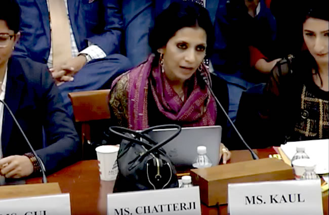 Professor Angana Chatterji Testifies About Kashmir Before the United States Congress